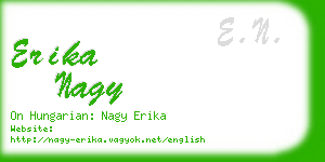 erika nagy business card
